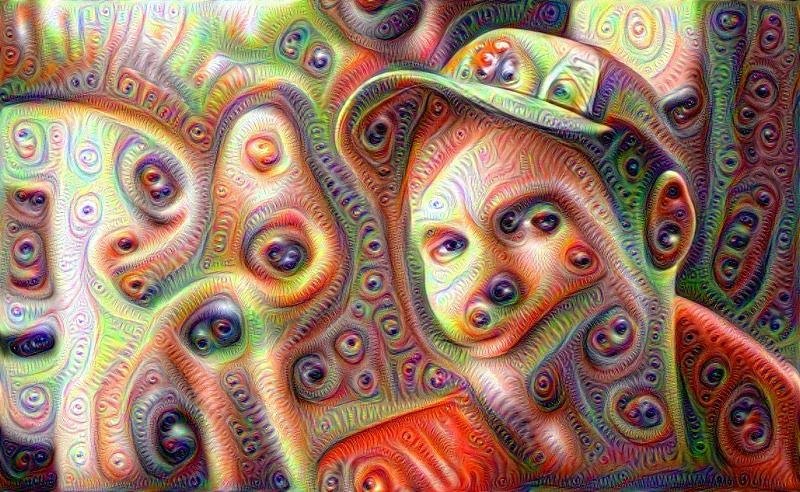 DeepDream人脸长满眼睛
