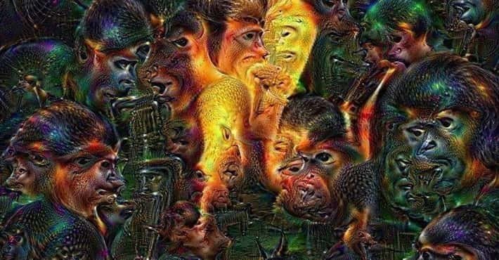 DeepDream满屏猴脸