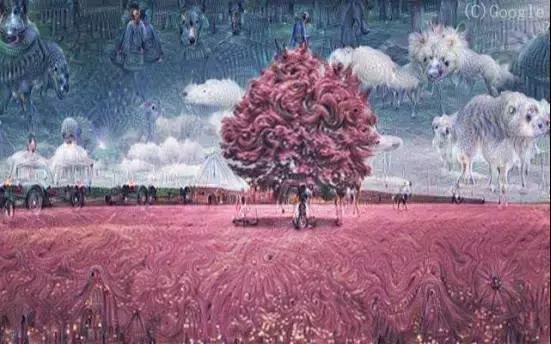 DeepDream粉色魔树