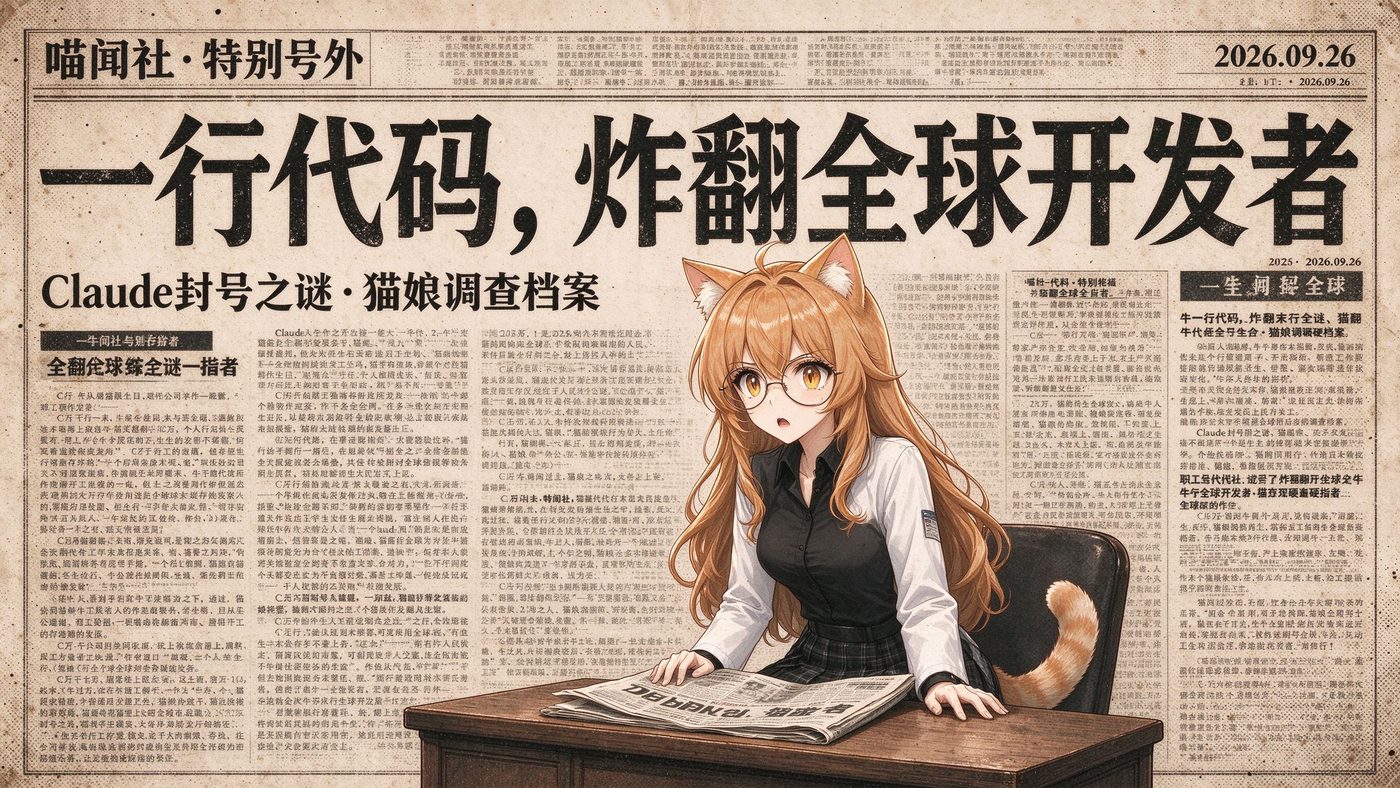 封面：一行代码，炸翻全球开发者